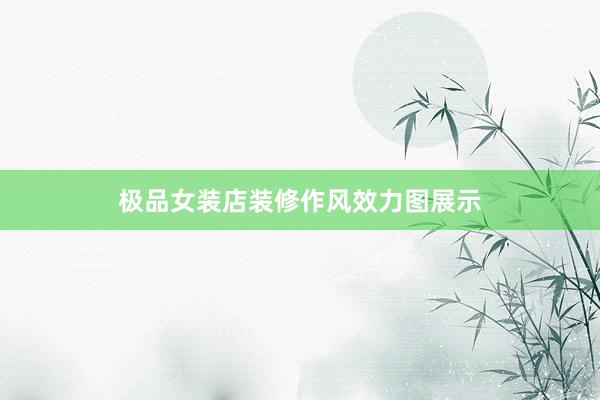 极品女装店装修作风效力图展示
